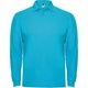 Футболка поло ESTRELLA L/S мужская, БИРЮЗОВЫЙ XL