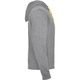 Толстовка FUJI мужская, HEATHER GREY/FLUOR ORANGE S