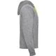 Толстовка FUJI мужская, HEATHER GREY/FLUOR YELLOW 2XL